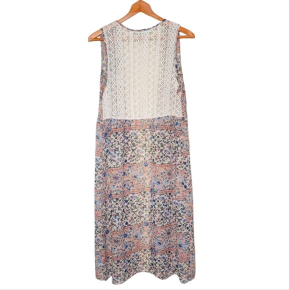🌻3 for $18 Floral Boho Lace Long Vest - Picture 2 of 4